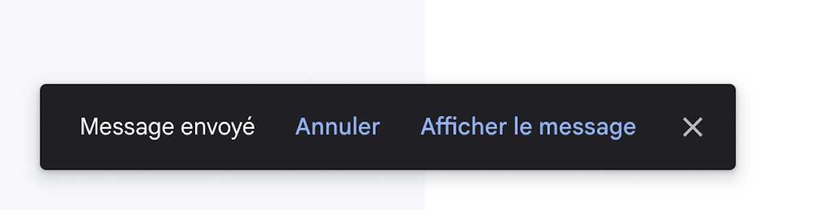 Annuler envoie message Gmail