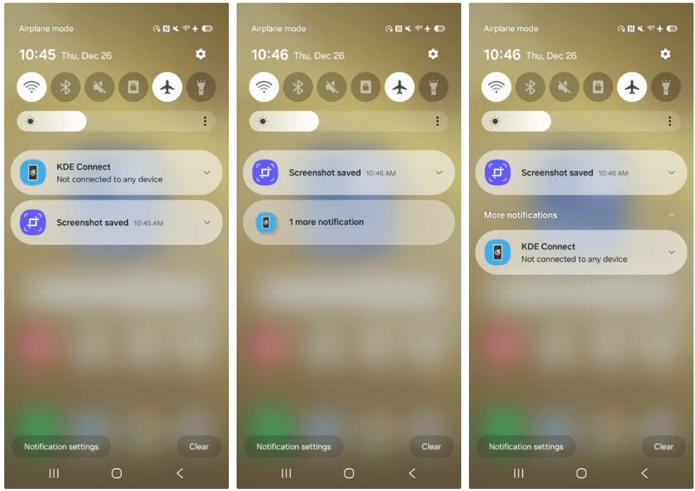 One UI 7 Filter Notifications