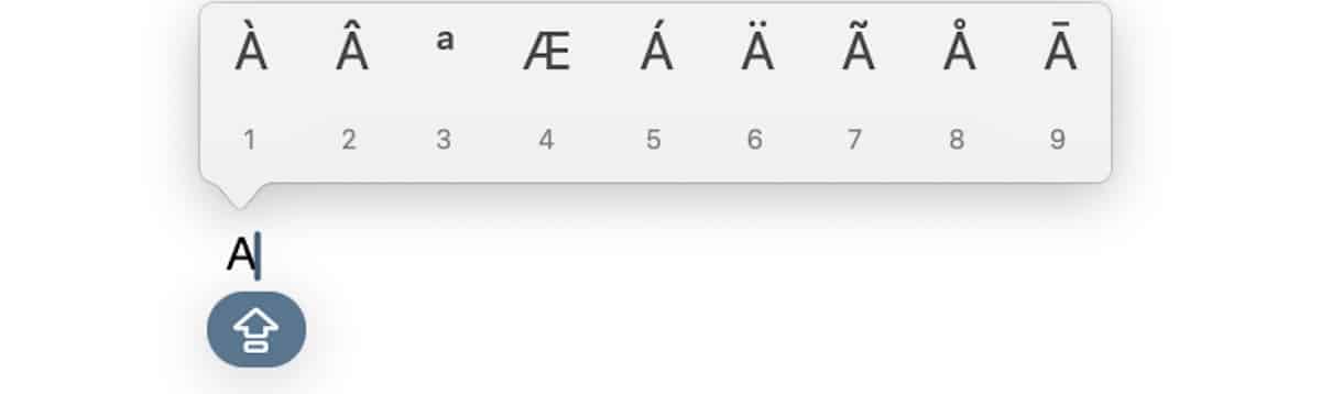 Accent majuscule Mac
