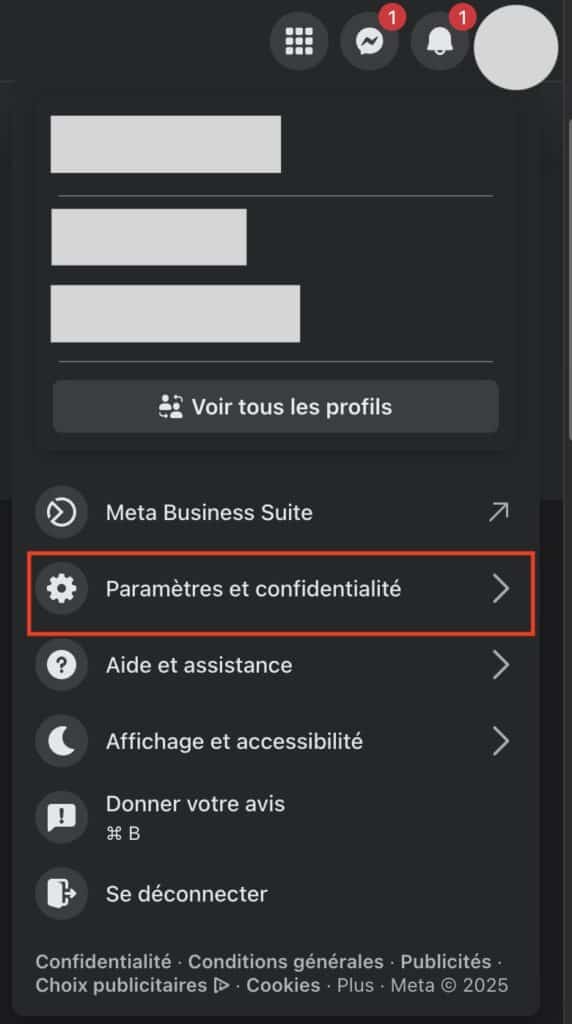 Mail Facebook ordinateur