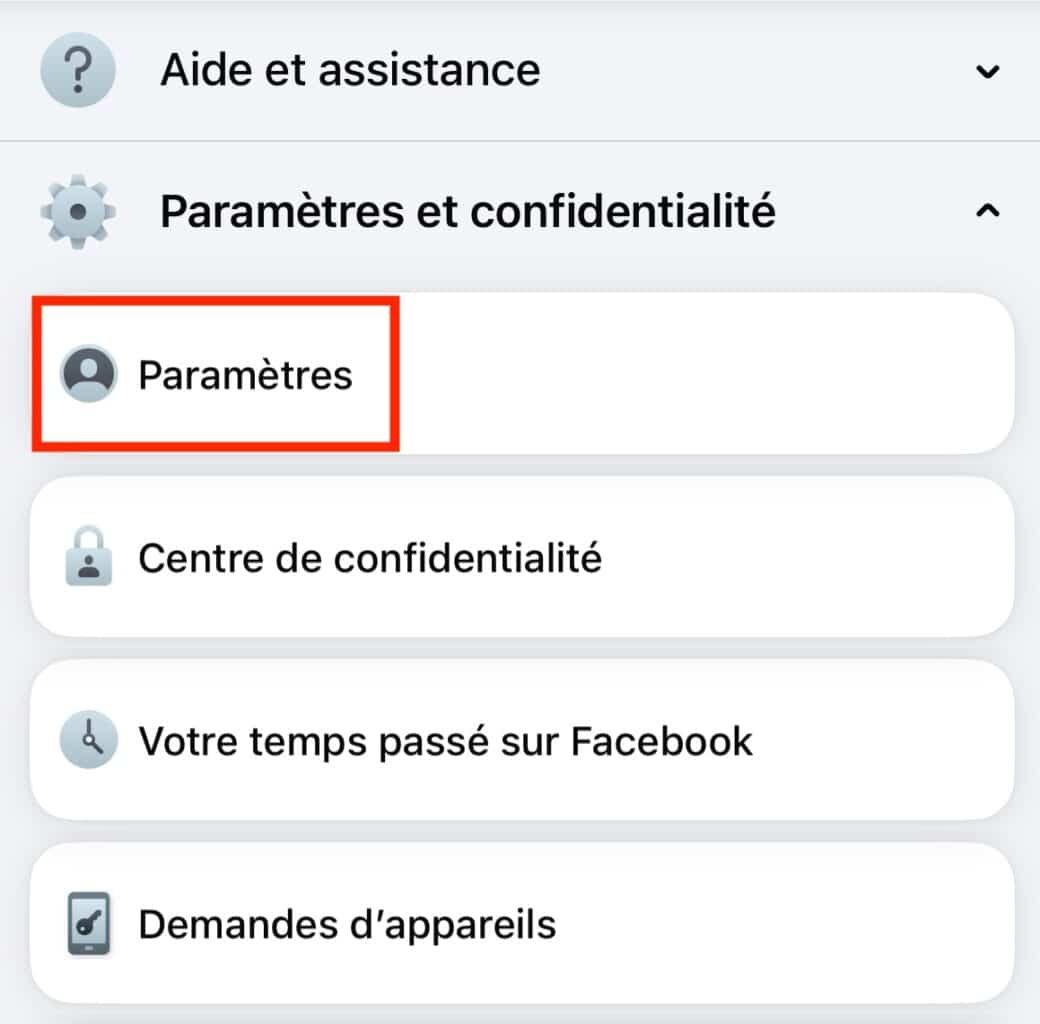 trouver mail facebook smartphone