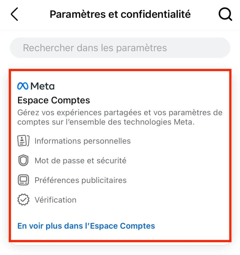 Mail Facebook application