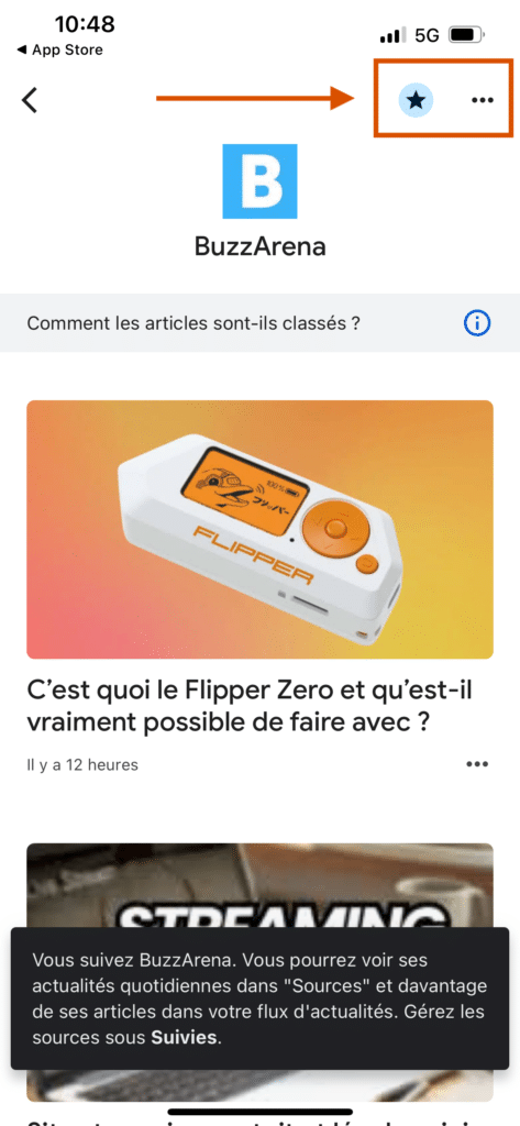 Google Actualités depuis un smartphone ?