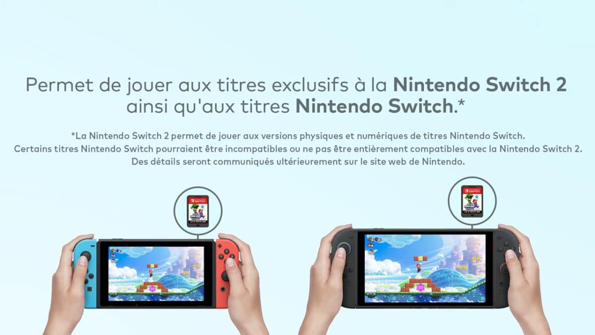 Nintendo Switch 2 rétrocompatible