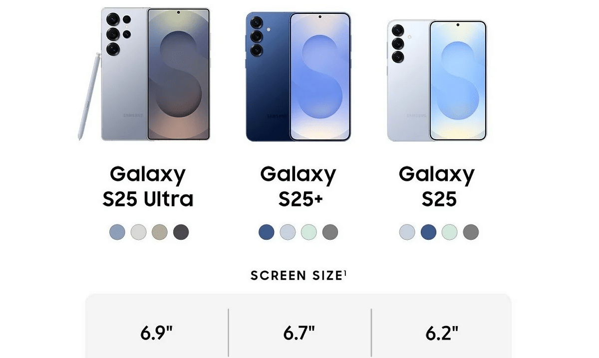 Galaxy S25 design