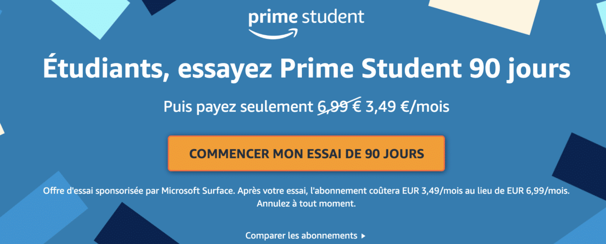 Prime Student prix