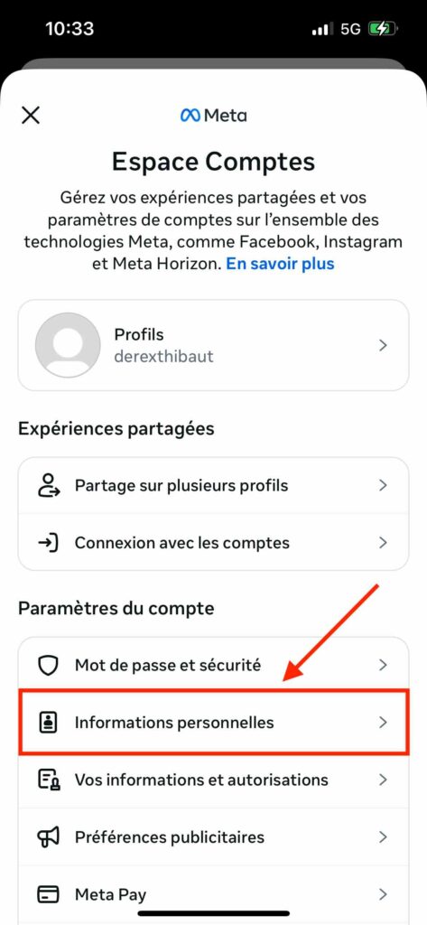 Supprimer compte Instagram smartphone
