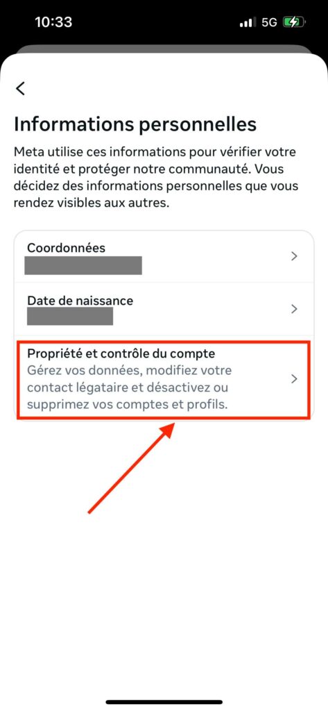 Supprimer compte Instagram iPhone