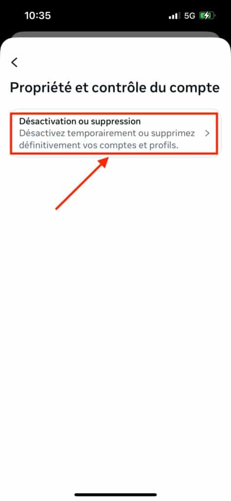 Supprimer compte Instagram ordinateur