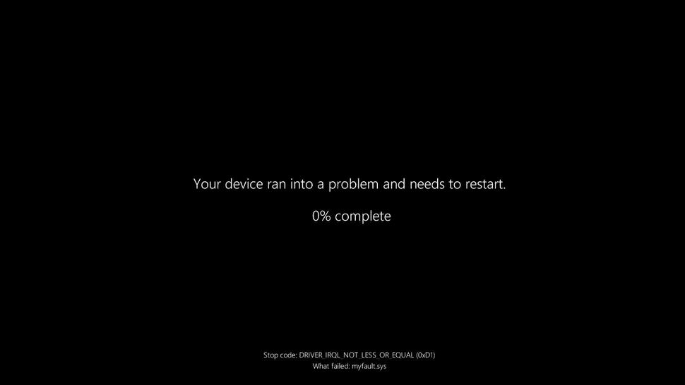 Windows écran de la mort