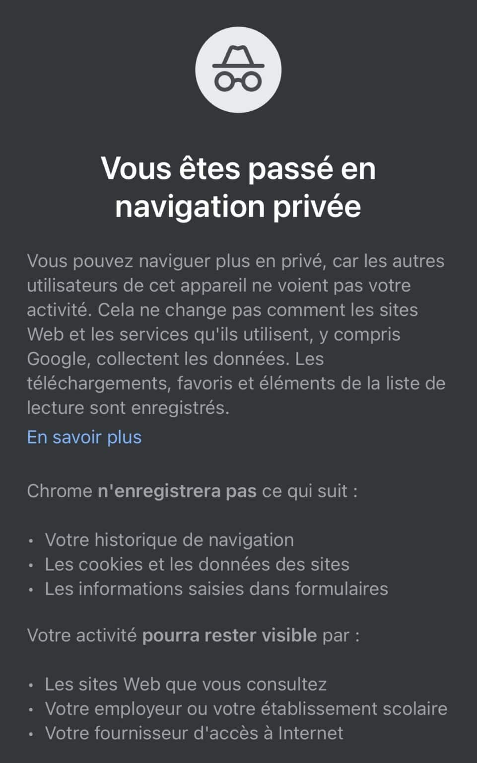 Activer la navigation privée sur Google Chrome en 2 étapes simples