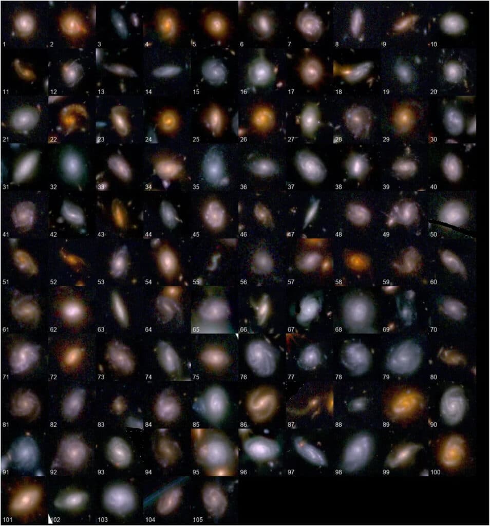 galaxies tournant dans le sens de la Voie lactée