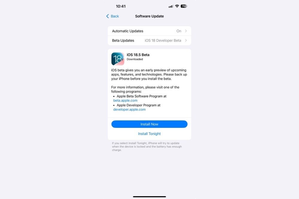 ios 18.5
