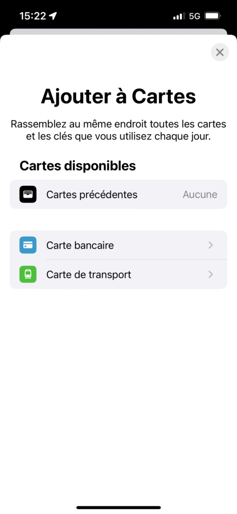 Paiement sans contact iPhone
