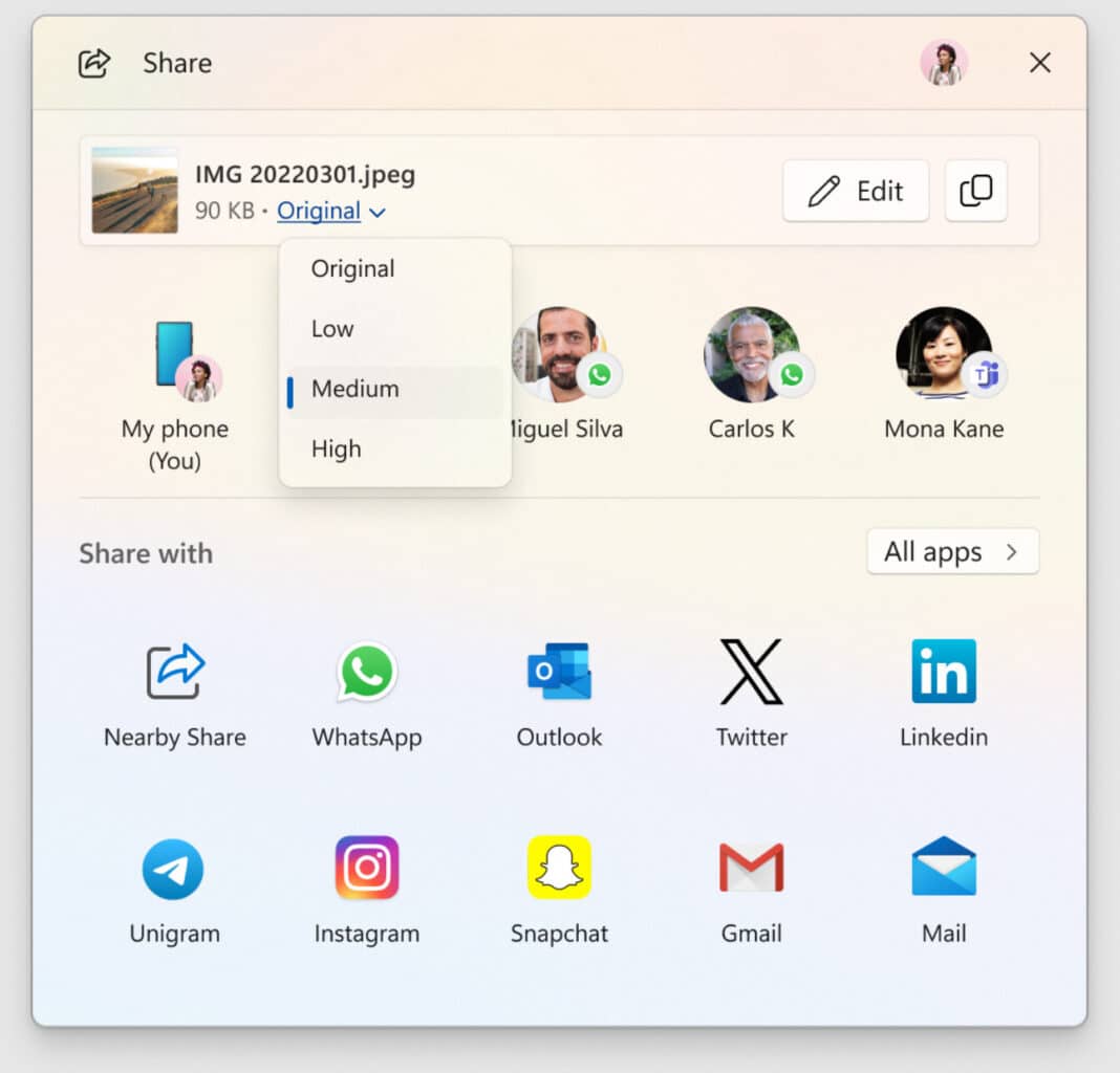 Windows 11 partage