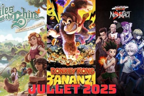Calendrier jeux vidéo juillet 2025