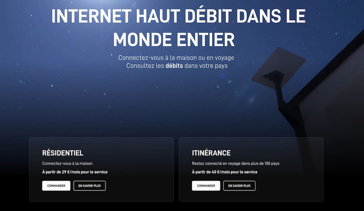 Starlink prix