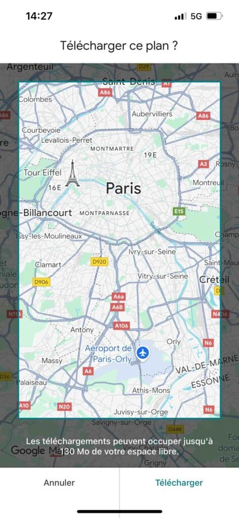 Google maps hors connexion