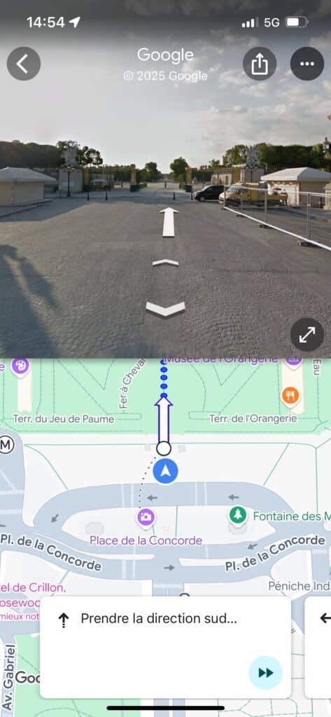 Utiliser Google Maps avec Live View