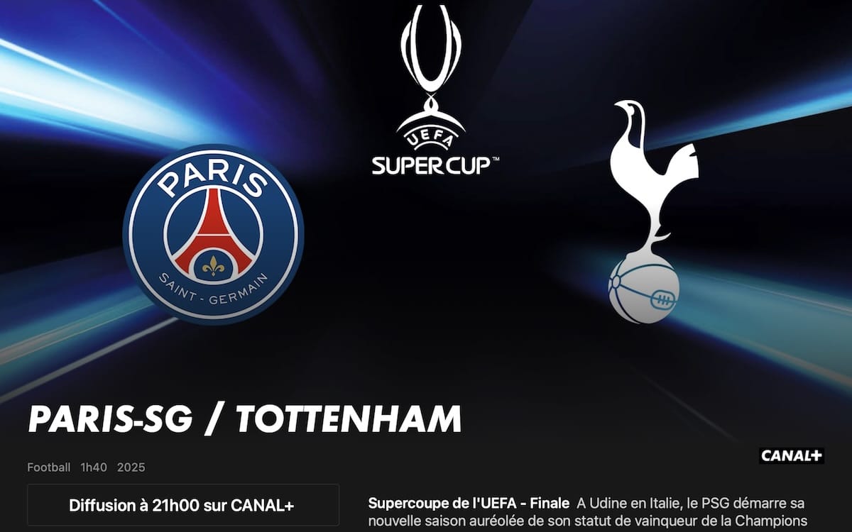 PSG - Tottenham direct canal+