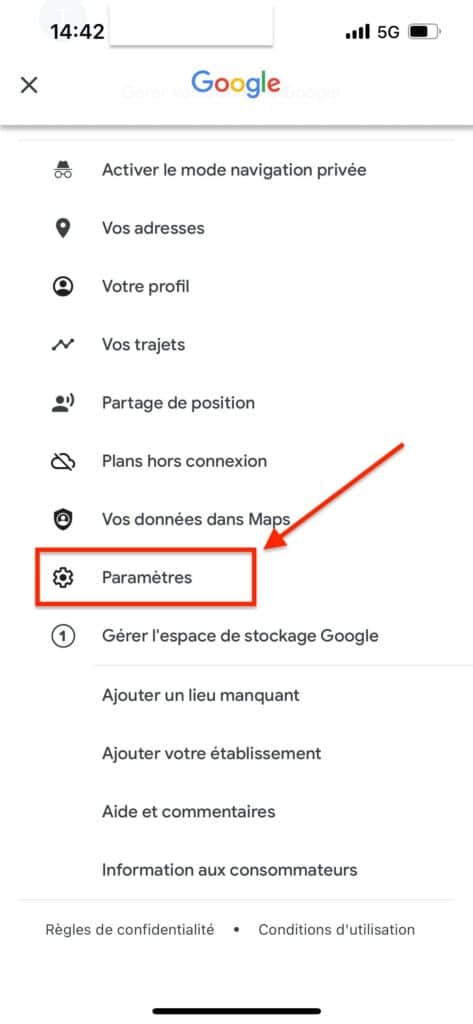compteur de vitesse Google Maps