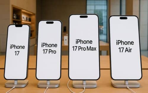 iPhone 17 : la taille des quatre smartphones est connue, merci à cette image fuitée pour l&rsquo;info