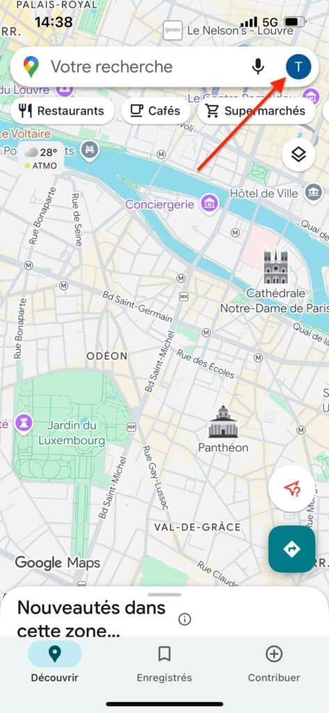 Partager votre position en temps réel avec Google Maps
