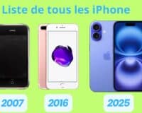 Liste de tous les iPhone