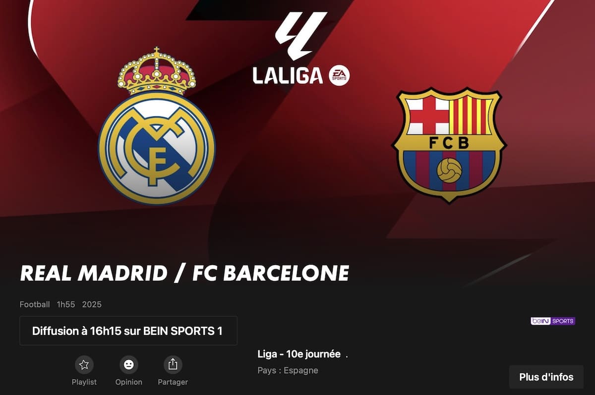 Real Madrid - Barcelone en direct