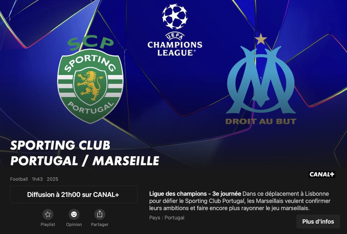 Sporting - Marseille direct