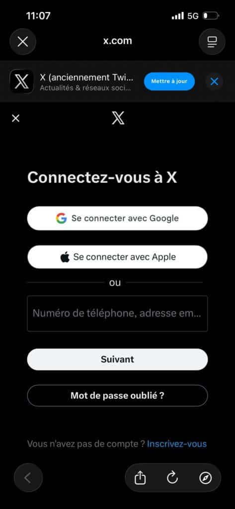 Récupérer données Twitter