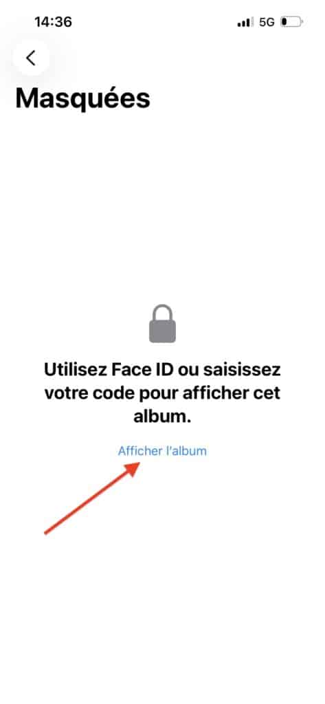 où trouver une photo cachée sur iPhone
