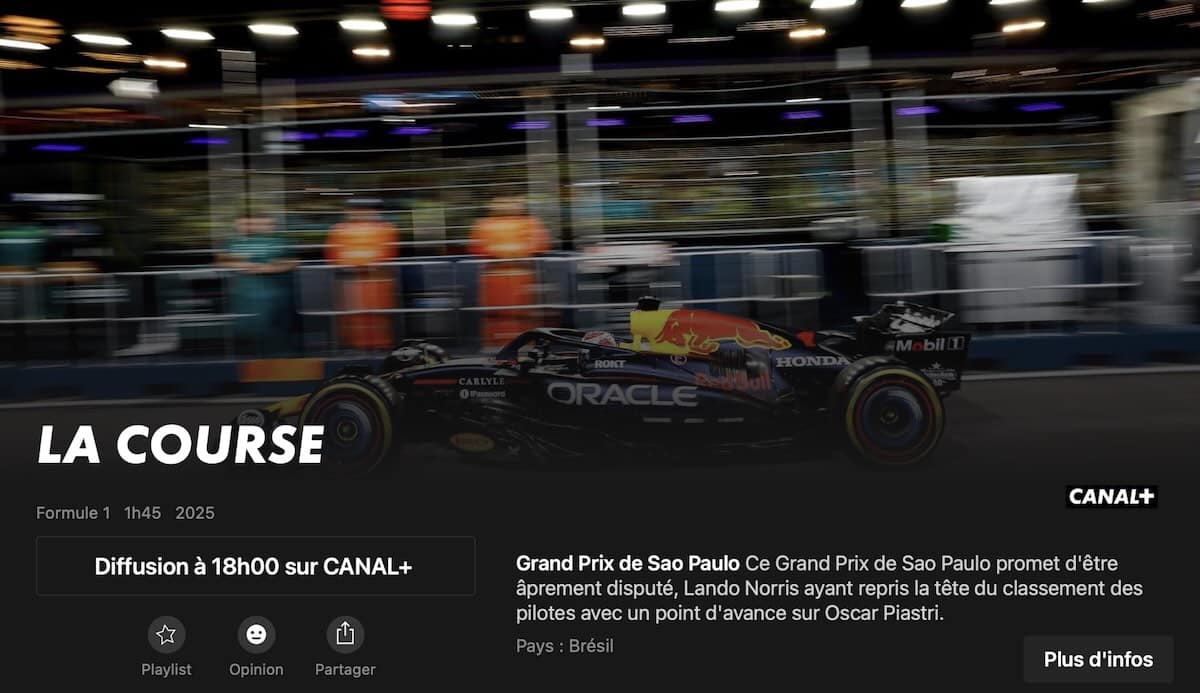 GP F1 brésil direct