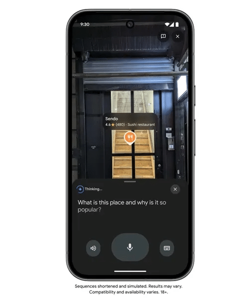 Gemini Google Maps