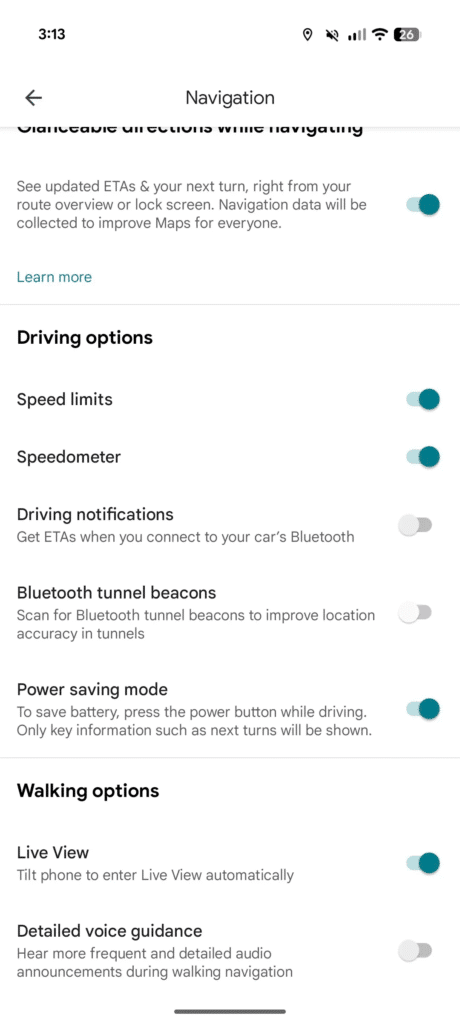 Google Pixel 10 Google Maps mode économie d'énergie