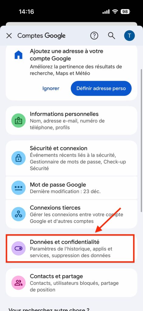 supprimer compte gmail smartphone