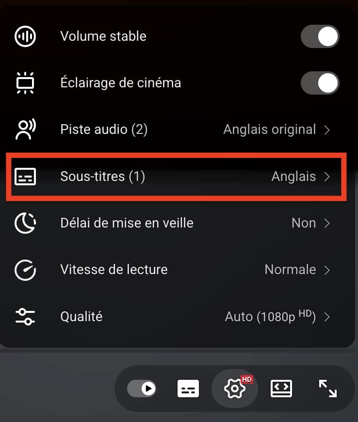 activer sous titres automatiques youtube PC