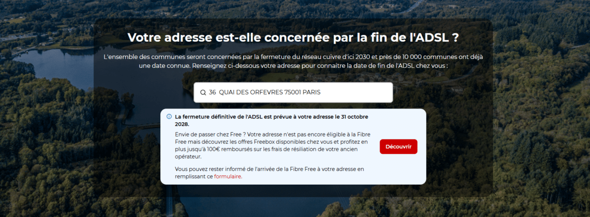 Free simulateur ADSL