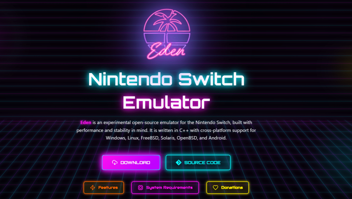 Nintendo Switch émulateur Eden