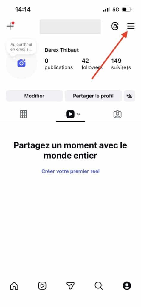 cacher une story Instagram