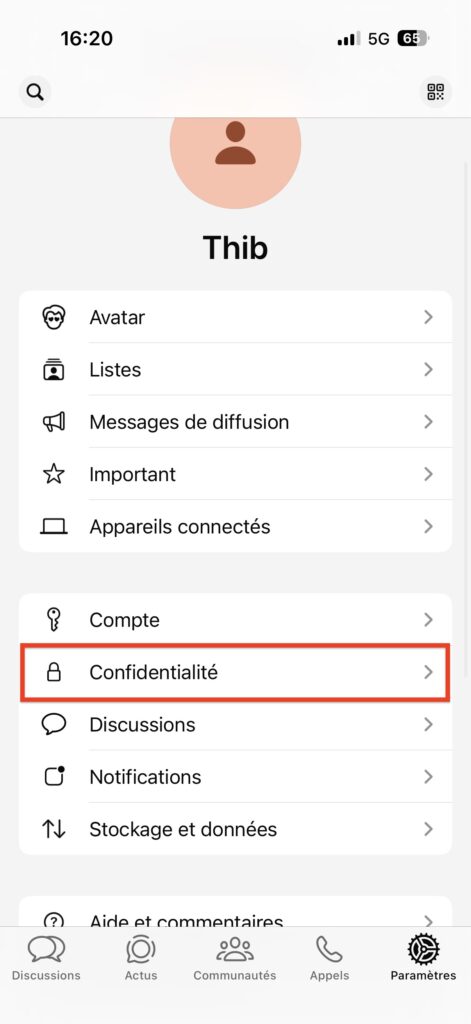 empêcher ajout groupe WhatsApp