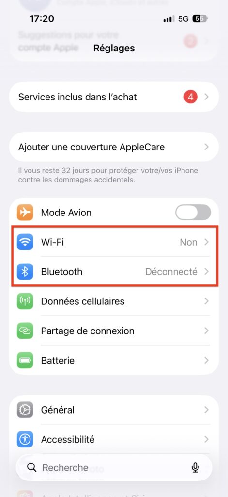Bloquer connexion automatique Bluetooth iPhone