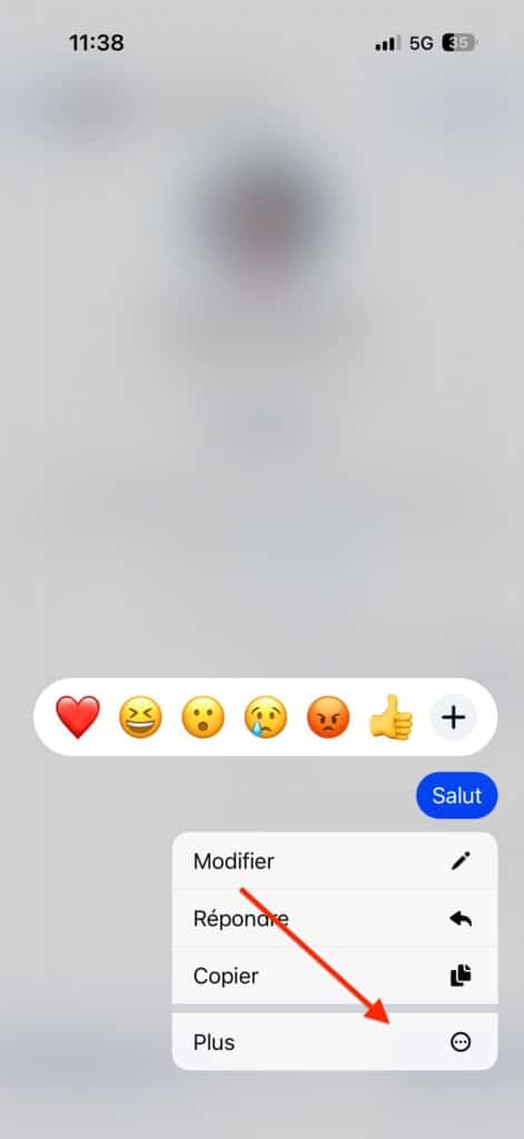 supprimer un message Messenger pour deux personnes