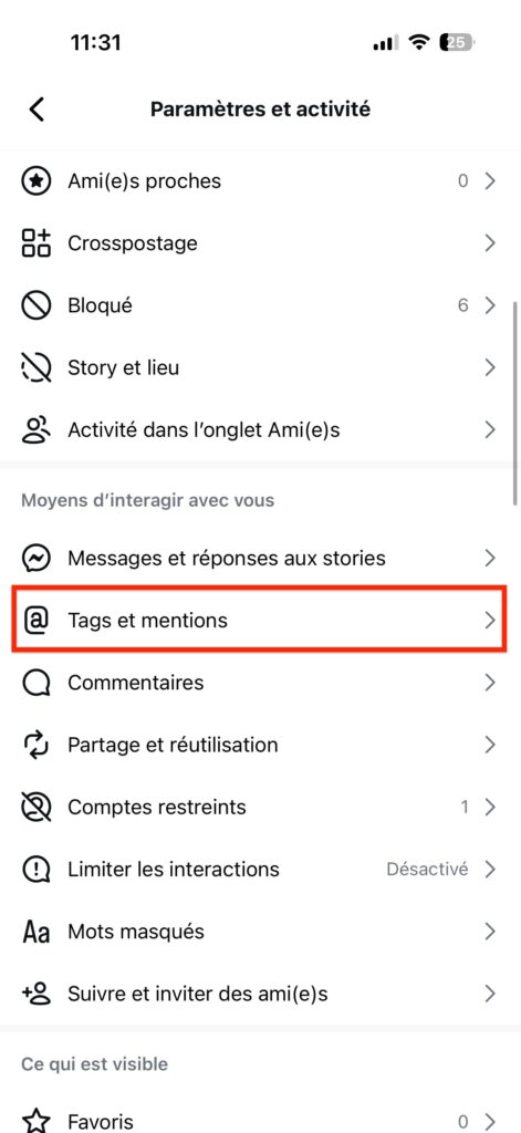 bloquer identification instagram