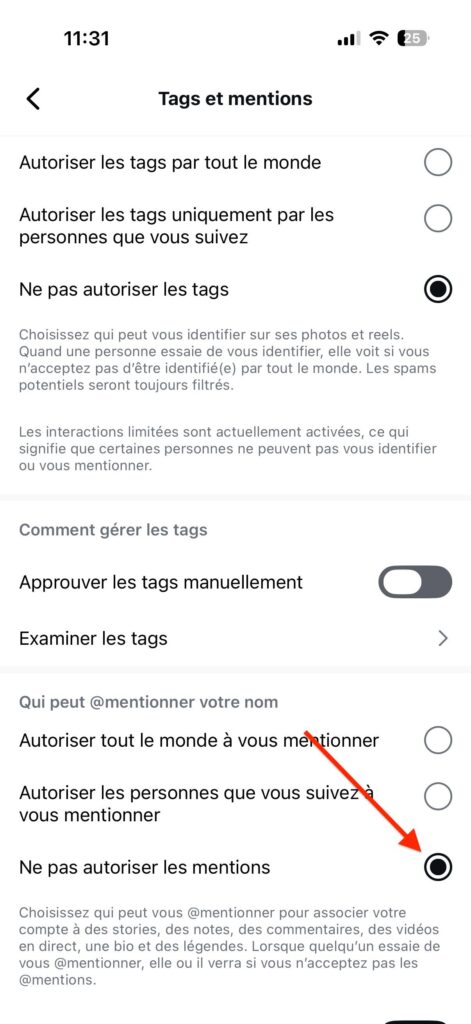 bloquer @ Instagram