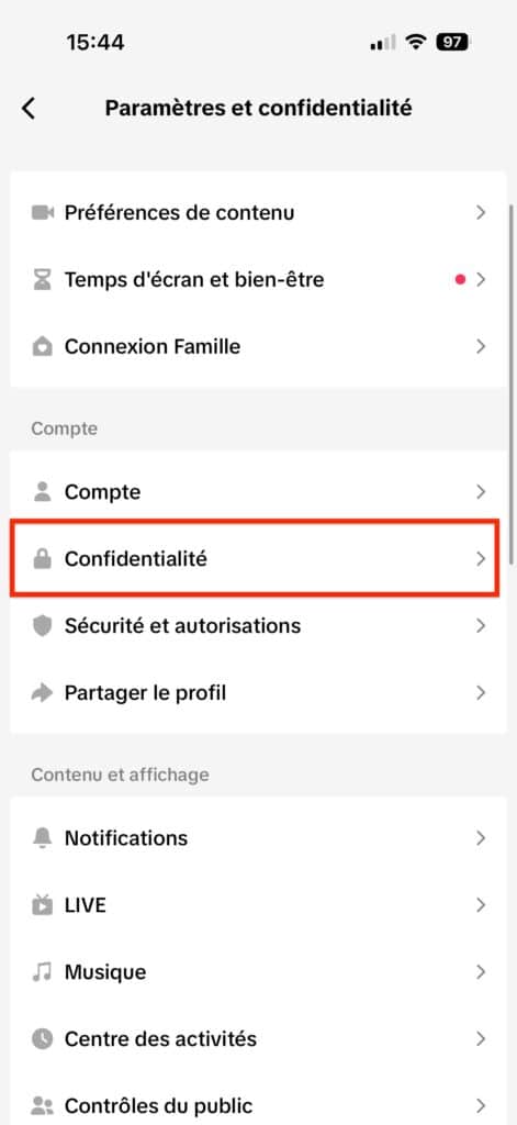 savoir qui visite profil TikTok