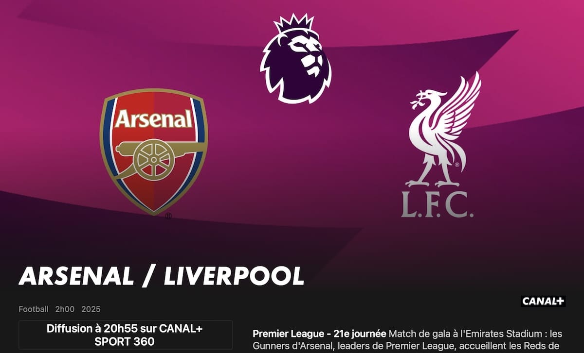Arsenal – Liverpool horaire