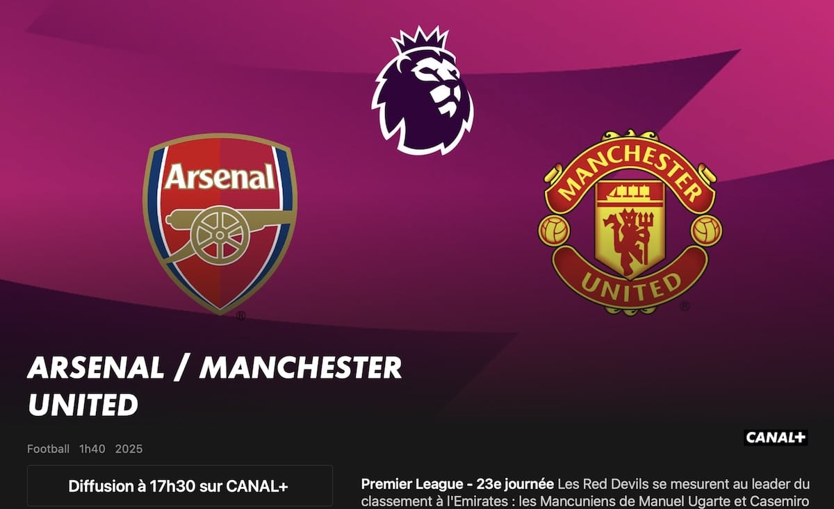 Arsenal – Manchester Utd heure