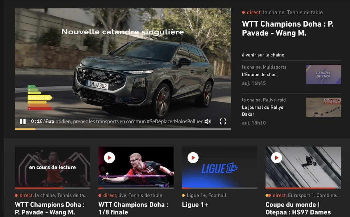 L’Équipe streaming