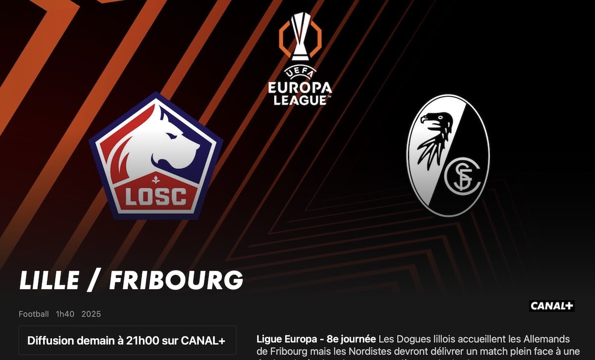 Lille – Fribourg heure